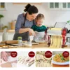 Electric Pasta Maker Household Noodle Making Dough Pressing Machine Built-in 2.5mm Cutter 135W 5Kg/H Output for Commercial Home 2