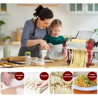 Electric Pasta Maker Household Noodle Making Dough Pressing Machine Built-in 2.5mm Cutter 135W 5Kg/H Output for Commercial Home 2