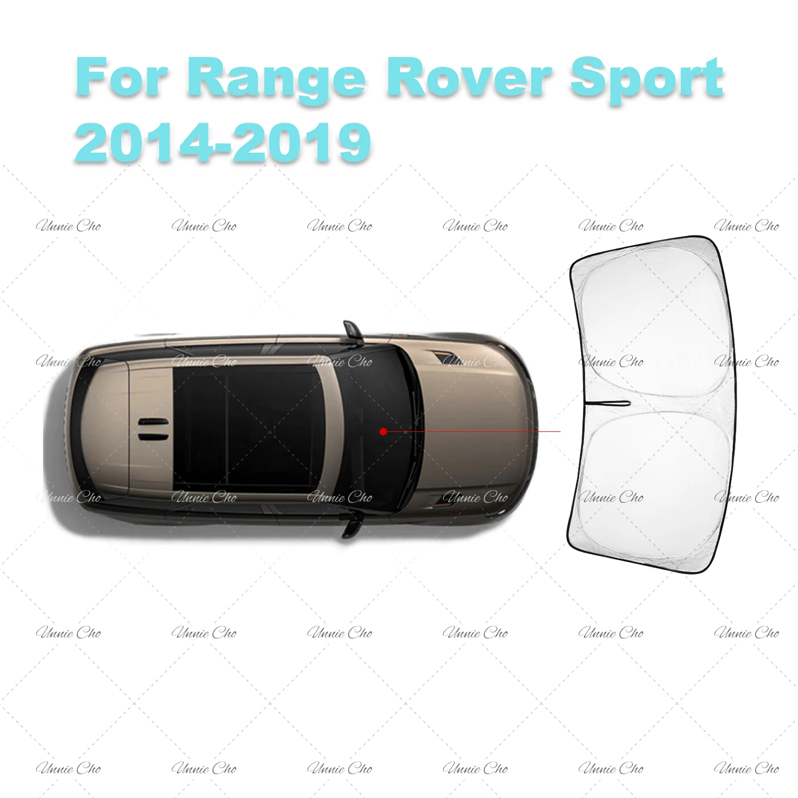 Parasole Ombrello Per Land Rover Evoque 2 Porte (L538) 2012-2015, Protezione UV, Accessorio Interno - 2