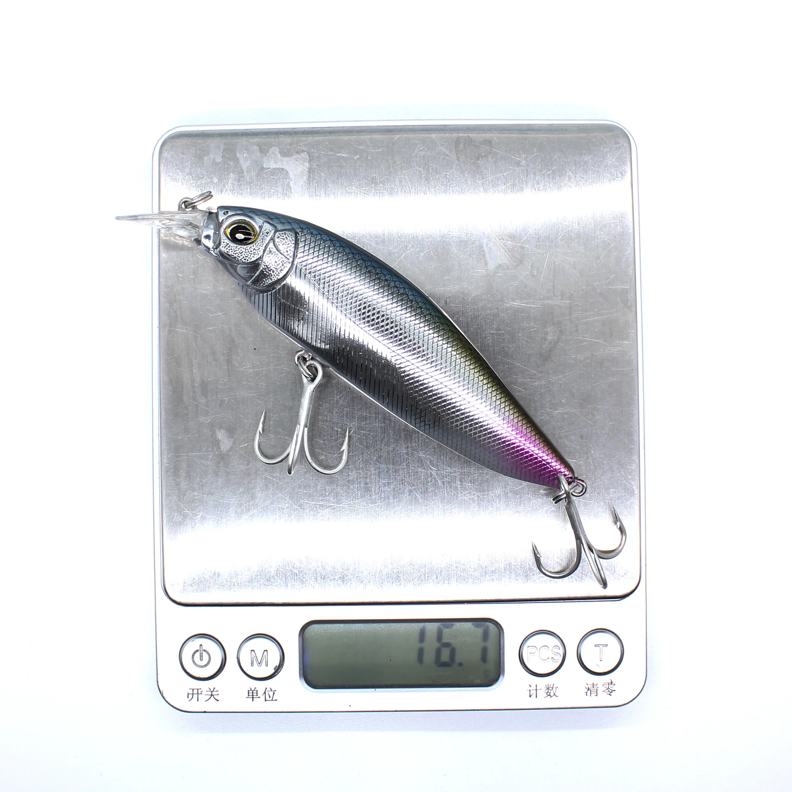 Aoclu-schwimmende Elritze Hart köder Jerkbait Wobbler Klappe Slap Angel köder Rassel Easy Cast Rassel, 105mm, 16,7g, Tauchtiefe 0,8 m – Detail 6