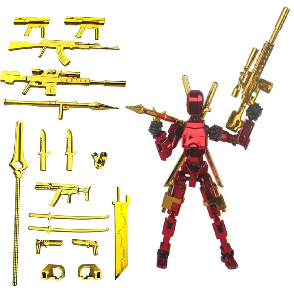 Action Figure Toy 13 Action Figure Titan Multi-Jointed Robot T13 for Kids
