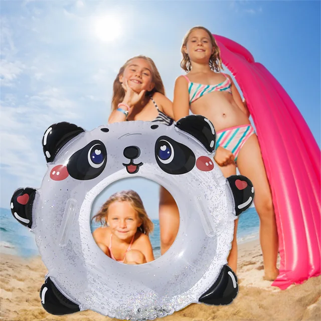 Cartoon Swim Ring Iatable Float Tube Durable Round Shaped  Summer Pool Beach Party Swimming Float Water Fun Swim Pool Toys 5