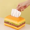 Hamburg tissue box simulation creativity is okay, retro living room drawer paper box, home fun decoration ornaments 3