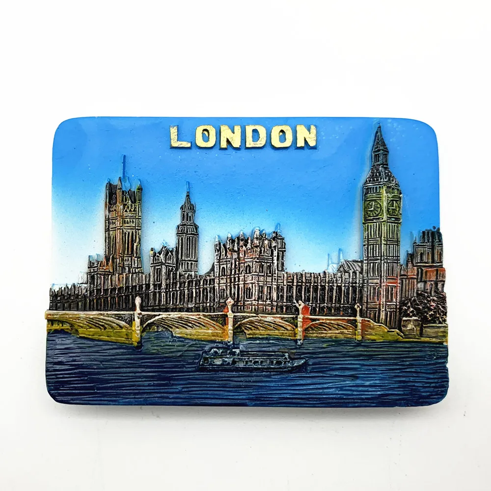 London Japan Germany Kuwait Magnet Tourist Souvenirs Refrigerator Magnetic Stickers Decoration Articles Travel Gifts