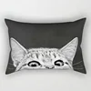 Beauty Cats Funny Dogs Animal Pattern Pillow Cases Short Plush High Quality Rectangle Thick Pillow Case Covers Size 50cm By 30cm 2