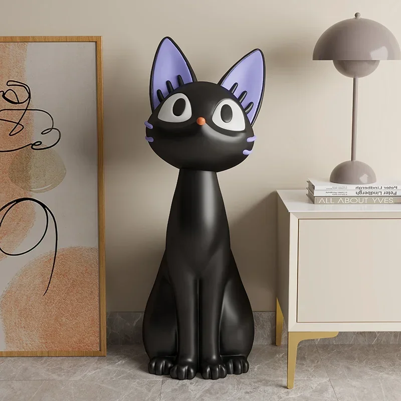 Art Large Living Room TV Cabinet Sofa Next To The Floor Black Cat Decoration Moving Gift Opening Decoration Ornaments 2