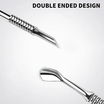 Dual-Purpose Cuticle Pusher, Stainless Steel 2