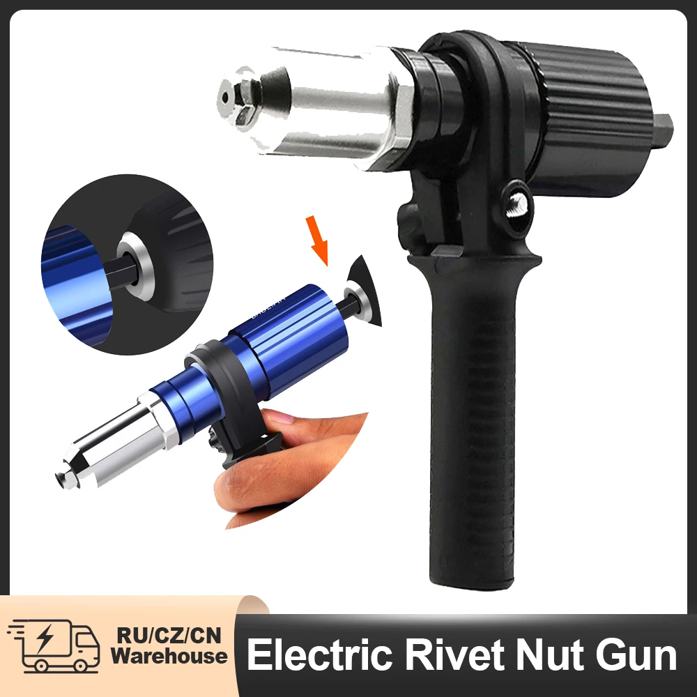 Professional Electric Rivet Nut Gun Machine Core Pull Accessories Cordless Riveting Gun Drill Adapter Riveter Insert Nut Tools rivet gun rivet nut tool rivet gun set