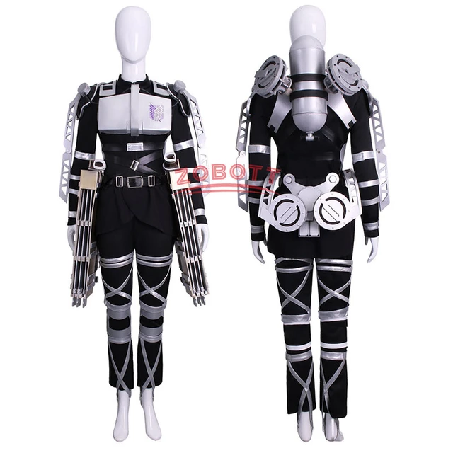 Anime ataque em titan 4 temporada mikasa ackerman survey corps uniforme  conjunto cosplay traje - AliExpress