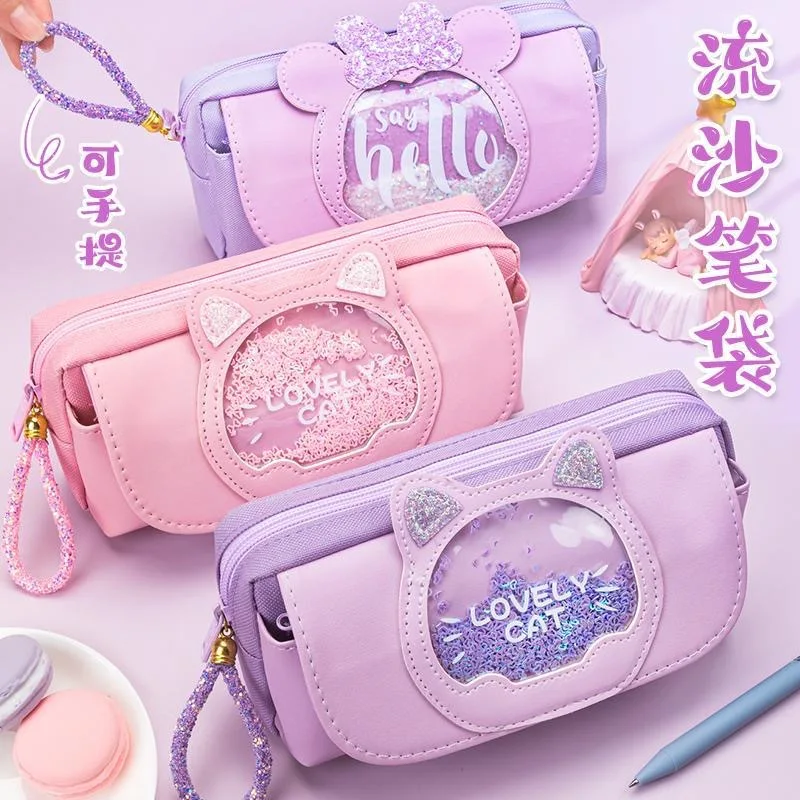 Astuccio 3D Per Bambini Unicorno Rosa - EVA 3 Strati Grande Capacità - Portapenne Scuola Morbido E Impermeabile - 3