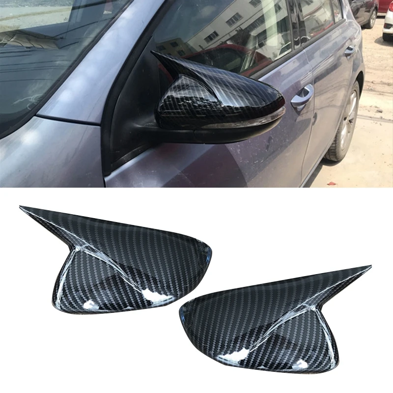 

Car Styling Carbon Look Rearview Mirror Cover For Golf 6 MK6 R VI 2009-2012 Side Rearview Mirror Covers Trim