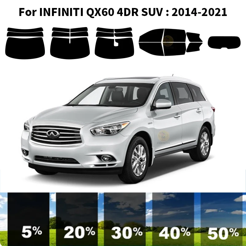 

Precut nanoceramics car UV Window Tint Kit Automotive Window Film For INFINITI QX60 4DR SUV 2014-2021