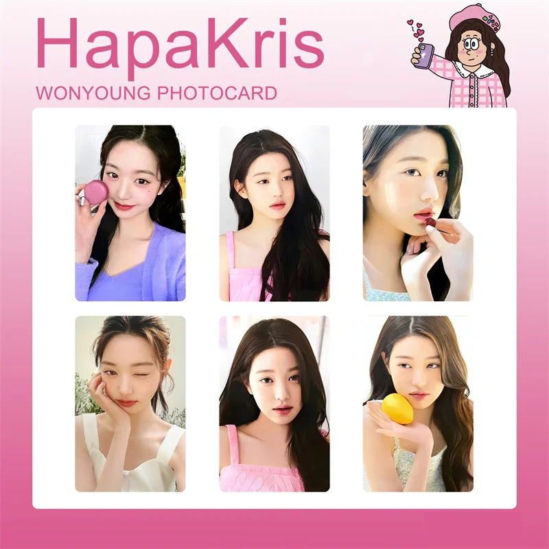 

6 шт./набор, маленькие карточки для альбома, маленькие карточки для учеников, маленькие карточки для подарка, маленькие карточки для Чэн вон, молодых, 3,0, маленькие карточки Лиз, маленькие карточки, поп