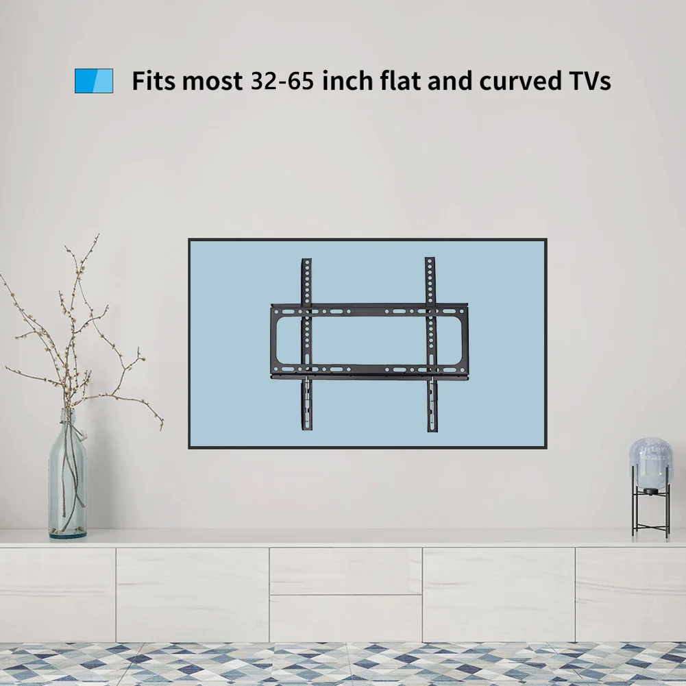 고정형 평면 패널 TV 프레임 강력한 하중 지지력 LCD LED 모니터 TV 랙 가정용 텔레비전 액세서리용 냉간 압연 강철