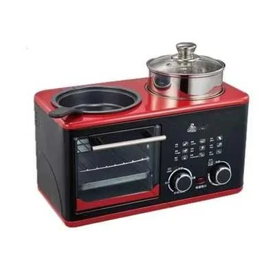 Multi Function Breakfast Maker Machine With Toast Oven Frying Pan Boiler Steamer 4 In 1 Breakfast Machine