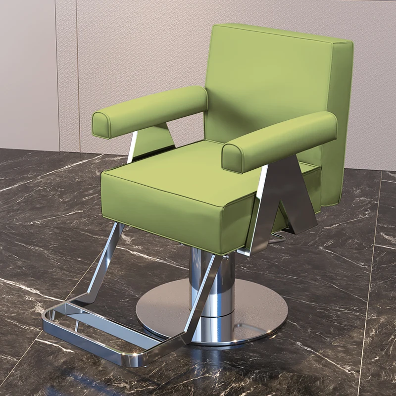 

Modern Handrail Barber Chairs Makeup Speciality Hair Recliner Swivel Chair Simplicity Stylist Sedia Girevole Furniture HD50LF