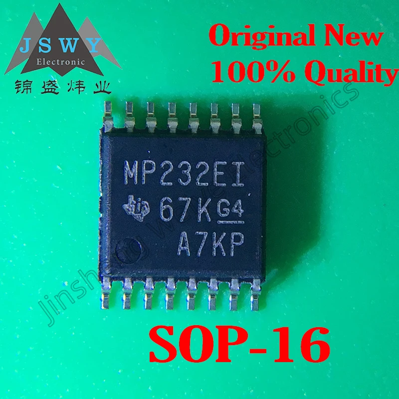 

5PCS MAX3232EIPWR MAX3232EIPW MAX3232 Transceiver Chip Package TSSOP-16 100% New Original Free Shipping