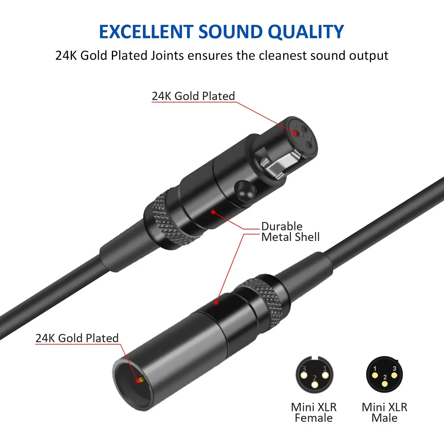 DREMAKE ̴ XLR 3 -̴ XLR 3  XLR  ũ   ̴ XLR ÷ ũ ̺