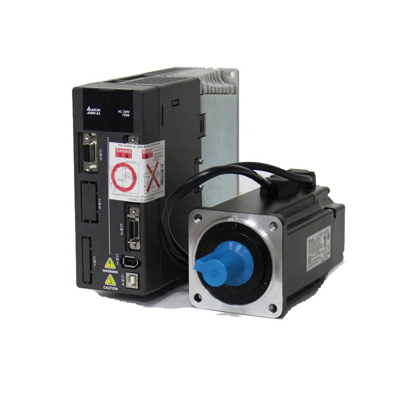

DELTA AC Servo Motor A2 Series 750W ECMA-C10807RS and Servo Control Driver ASD-A2-0721-L