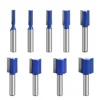 8mm Shank Router Bit Double Flute Wood Milling Cutter Carbon Steel& Alloy Straight Trimming Cutters Woodwork Tool 2