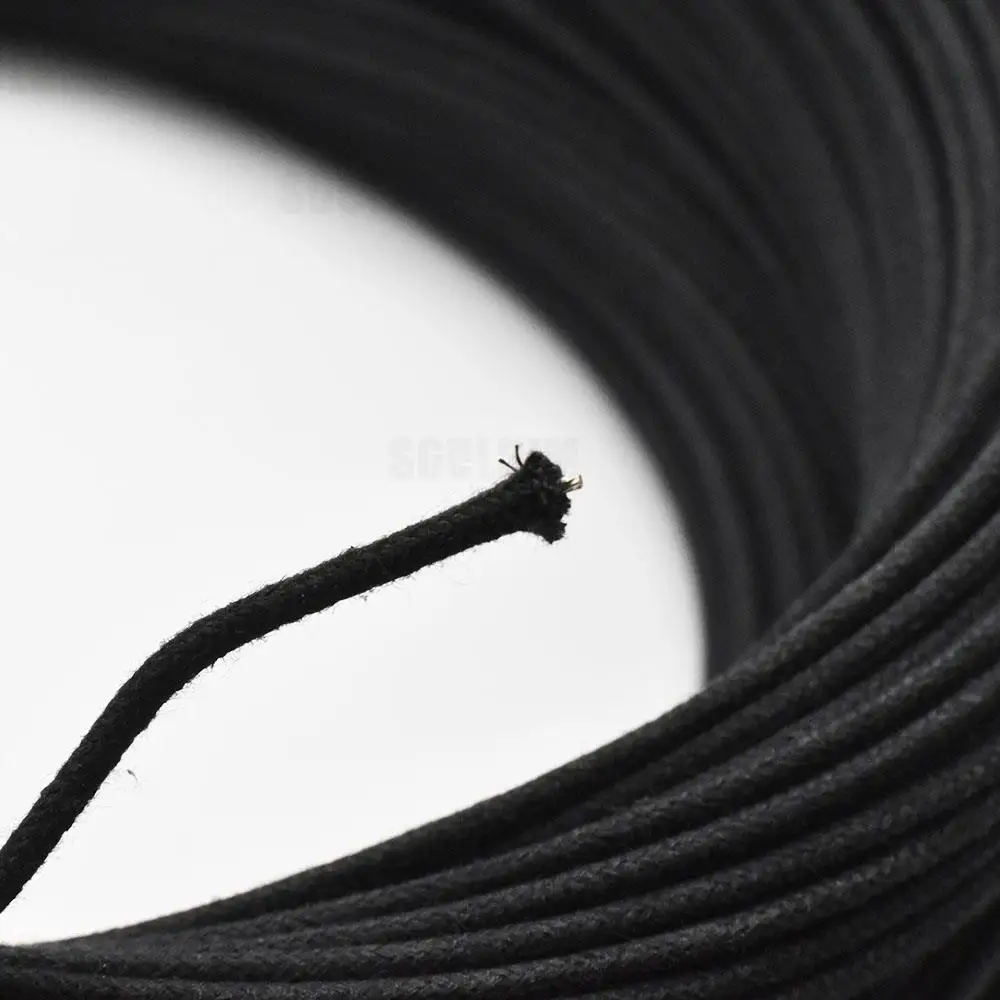 30M Guitar Pickup Cloth Covered Pre-tinned 7-strand Pushback Vintage-style Guitar Wire Parts Instrument Cable