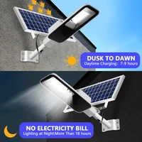 200W Powerful Solar Light Outdoor Solar Street Light 6000mah Waterproof Automatic Dusk to Dawn Street Light For Garage Garden 2