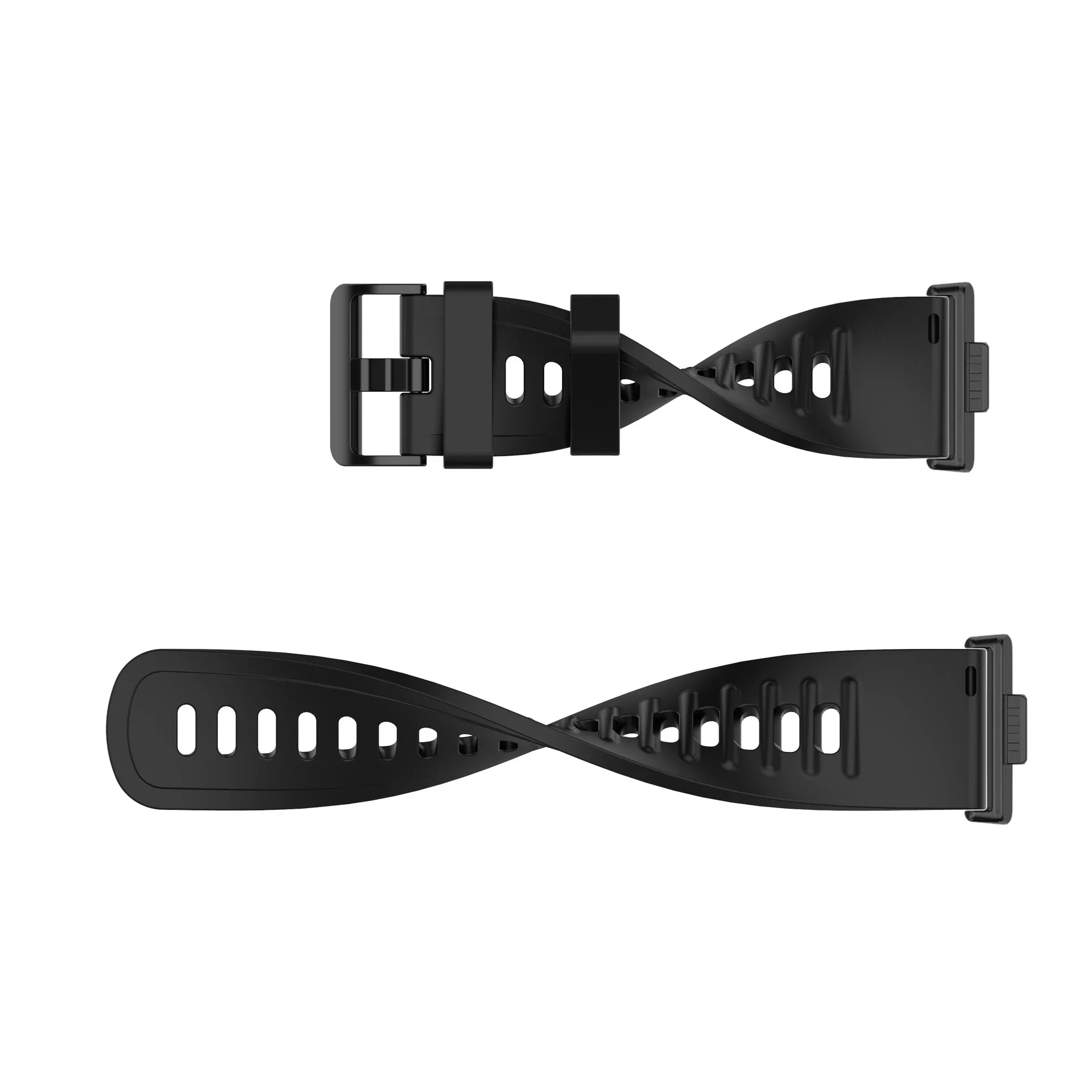 Silicone Strap with Metal End Interfaces for Huawei Watch Fit Bracelet Accessories
