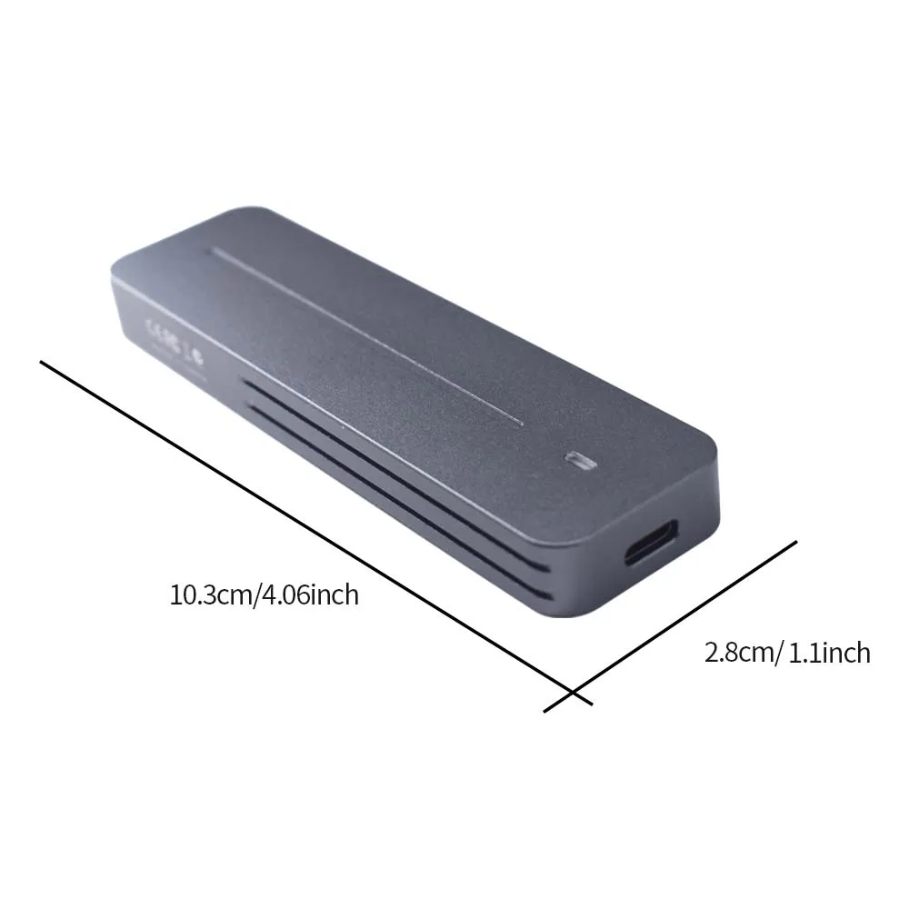 TISHRIC M.2 NVME SSD 케이스 인클로저 SSD NVME M2-USB 3.0 하드 드라이브 인클로저 USB3.1 Gen2 Hdd 케이스 10Gbps(2230/2242/2280용)