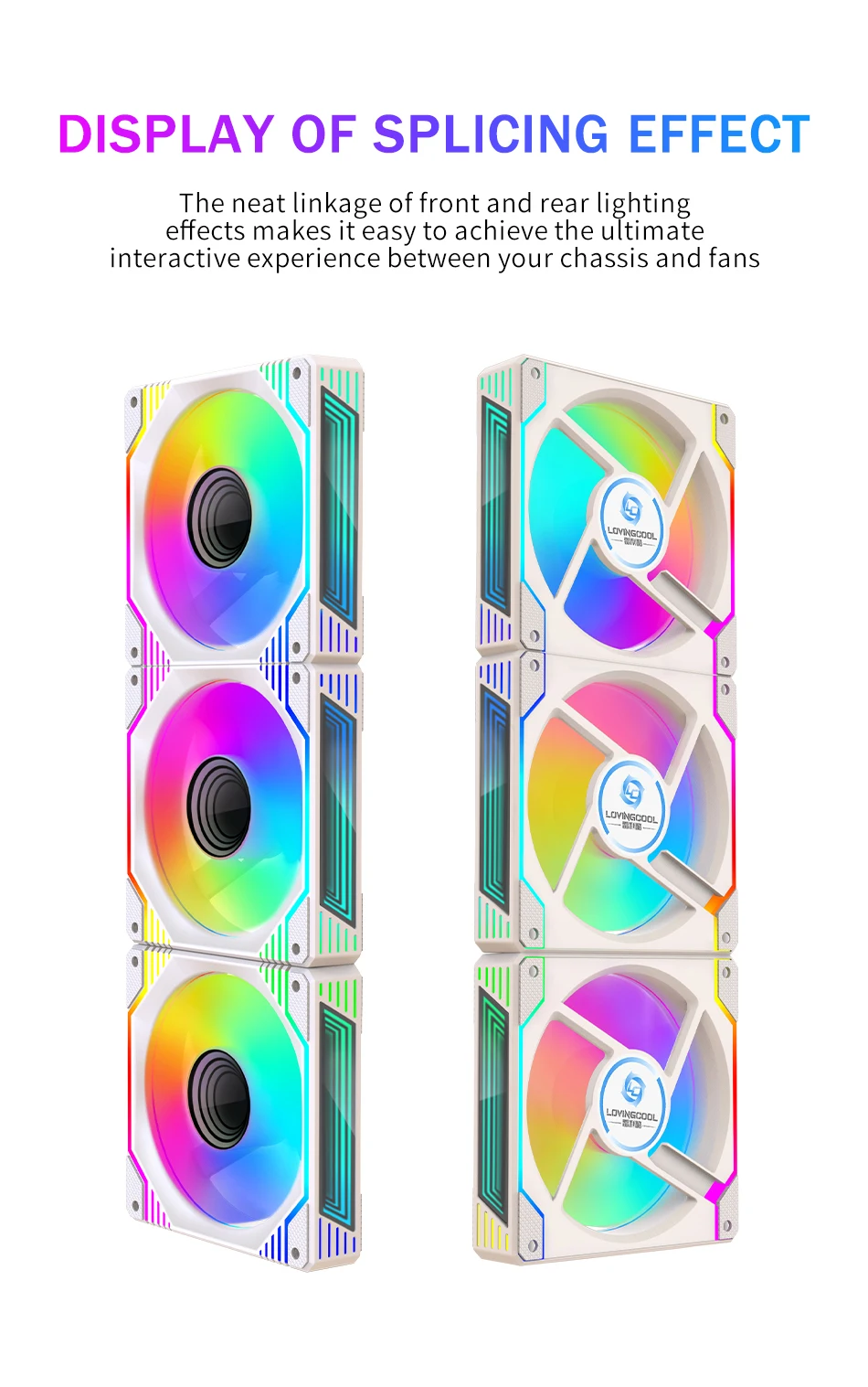 

LOVING COOL Desktop Computer Case Fan 5V 3PIN Argb PWM Rgb Cooling Cooler Ventiladores Silent Speed PC Reduce Tempterature Fans
