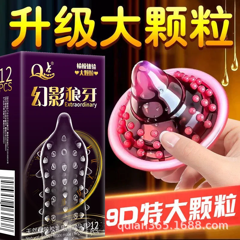 12pcs Men's Condoms With 9D Super Dotted Spikes Sex Toys For Men G Spot Vaginal Stimulation Penis Sleeve Adult Supplies Sex Shop