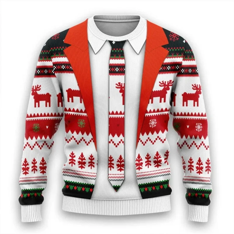 Pull De Noël Moche Lumineux - Sweat-Shirt à Manches Longues, Coton Doux, Motifs Festifs, Unisexe (Homme/Femme), Taille Grande