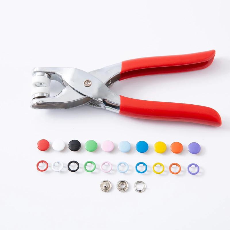 50pcs Prong Buttons Set Plier Tool Metal Snap Button Thickened Fastener Kit DIY Craft Supplies For Installing Clothes Bag Sewing 4