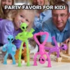 Cartoon suction cup telescopic tube,alien versatile stretching tube, interactive puzzle decompression toy,with and without light 1