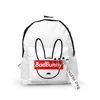 Hip Hop Youthful Bad bunny Notebook School Bags Notebook Backpacks 3D Print Oxford Waterproof Key Chain Small Travel Bags 6