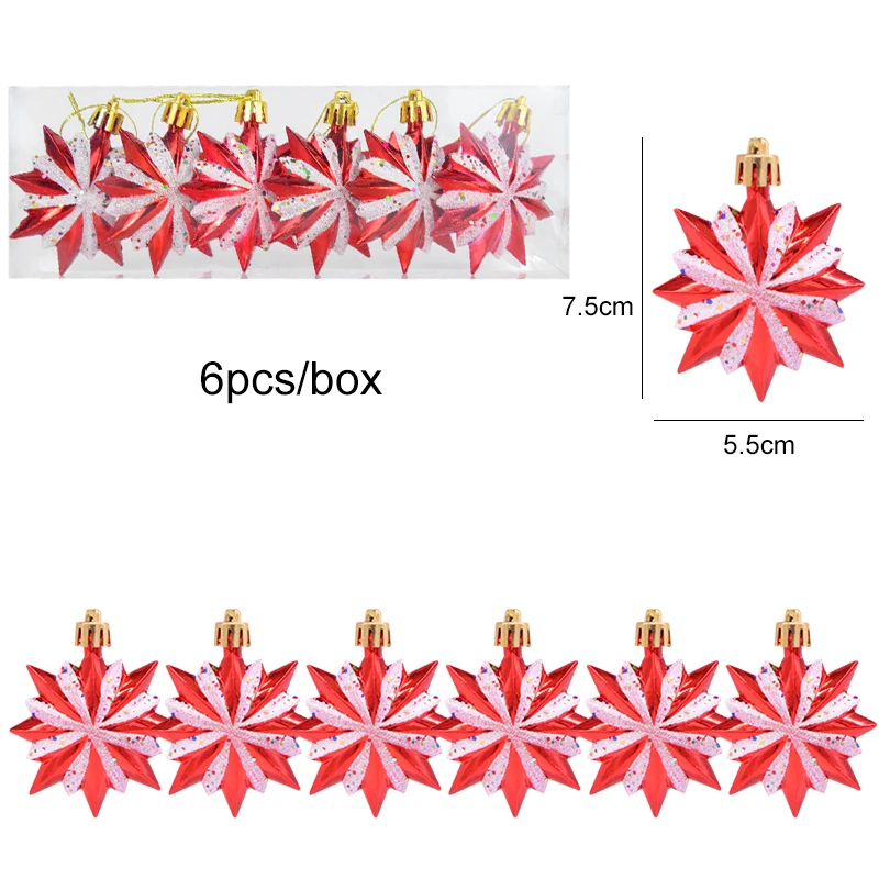 thumbnail image 1 of 6 piezas/caja de adornos colgantes de caramelos navideños para árbol de Navidad, decoraciones navideñas para el hogar, regalo de Año Nuevo 2023 para niños, 1 of 5