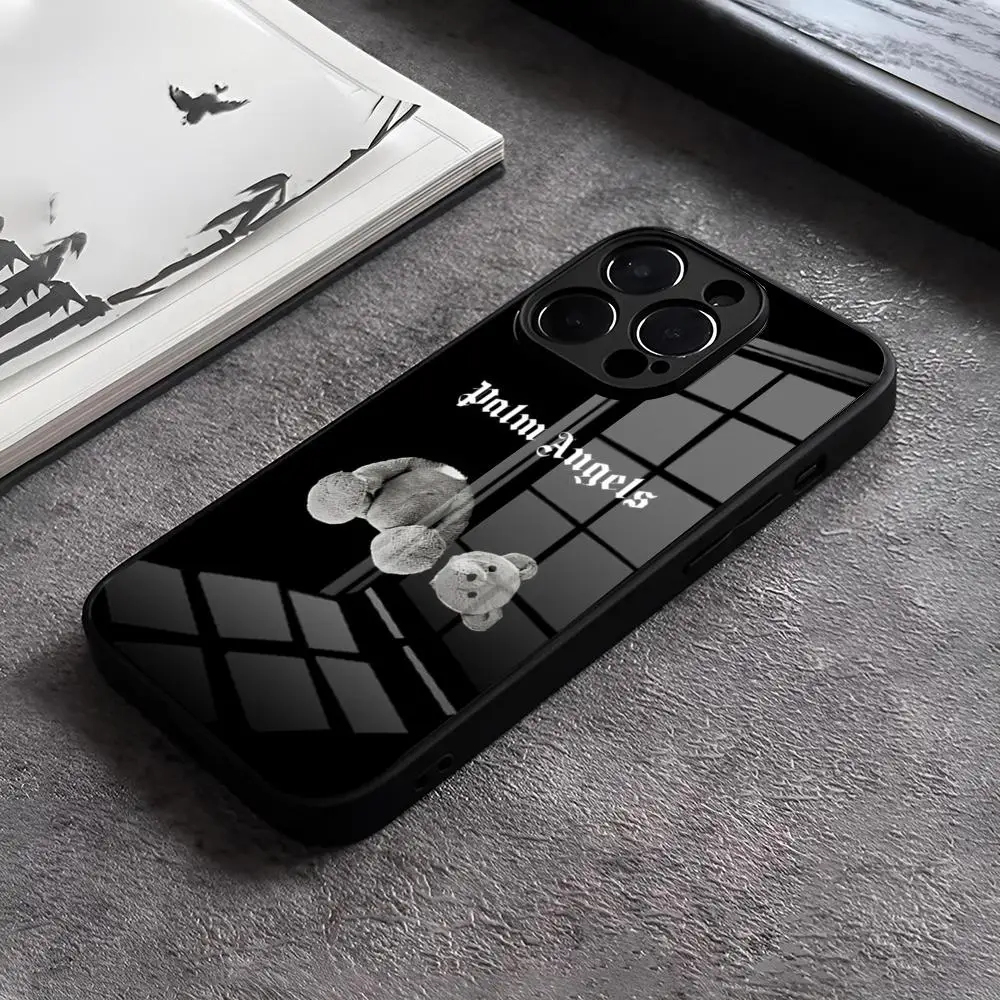 Стеклянный дизайнерский чехол B-Brand D-Design для iPhone 15 Pro 12 14 11 13 Mini X XR XS Max 8 7 6 Plus SE 2020