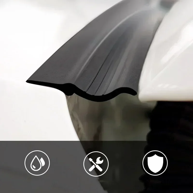 1pc Gap Sealing Strip of Automobile Trunk Lid Rubber Soundproof Windproof Waterproof Environmental Protection Decoration Strip