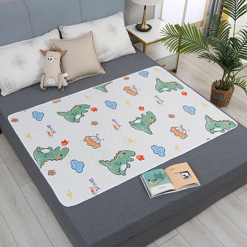 Waterproof Washable Mattress Urine Mat Cartoon Baby Toddlers Bed Protector Diaper Nappy Adult Elder Incontinence Bed Pad Sheet 3
