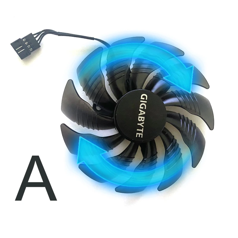 New 2pcs 88MM T129215SU 0.5A Cooling Fan For Gigabyte RTX 1650 1660 1660 Ti 2060 2070 Super Graphics Video Card Cooling Fans