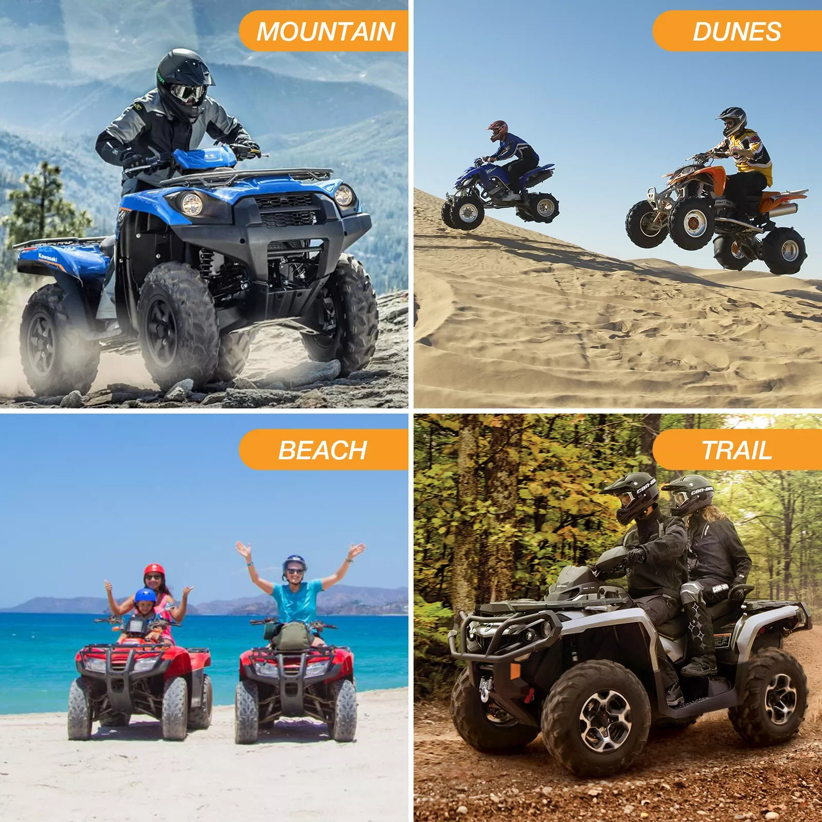 Quad Bike ATV Cover Universal 190T Waterproof Motorcycle Vehicle Scooter Kart Motorbike Resistant Dust UV Protector