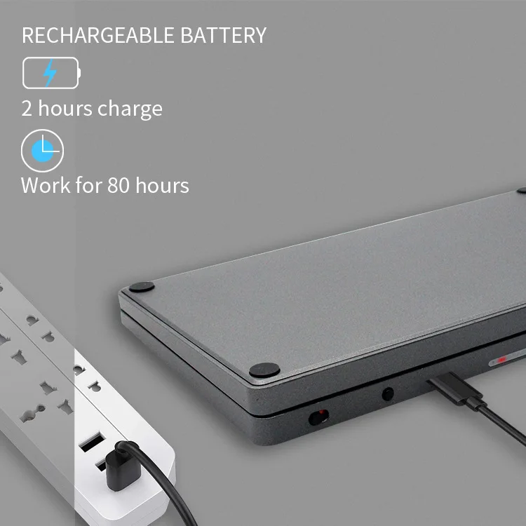 mini teclado inalambrico plegable Bluetooth español recargable con panel táctil para Windows Android iOS 4 mini teclado inalambrico plegable mini teclado inalambrico plegable Bluetooth español recargable con panel táctil para Windows Android iOS - Imagen 4