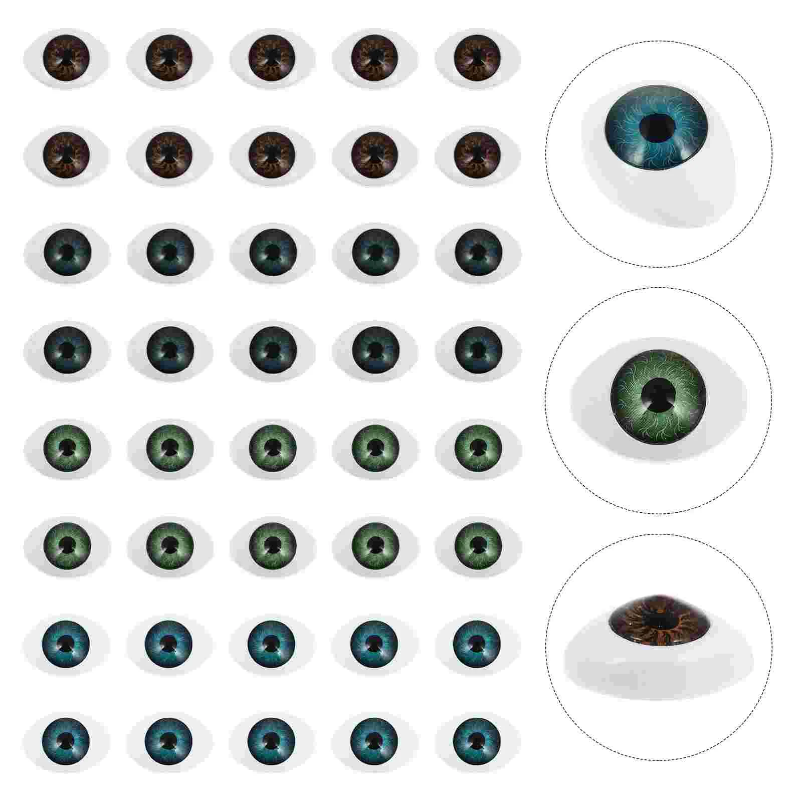 

20 Pairs Eyeball Props Round Eyes Scary Eyeball Eyes Horror Costume Eyeballs Favor