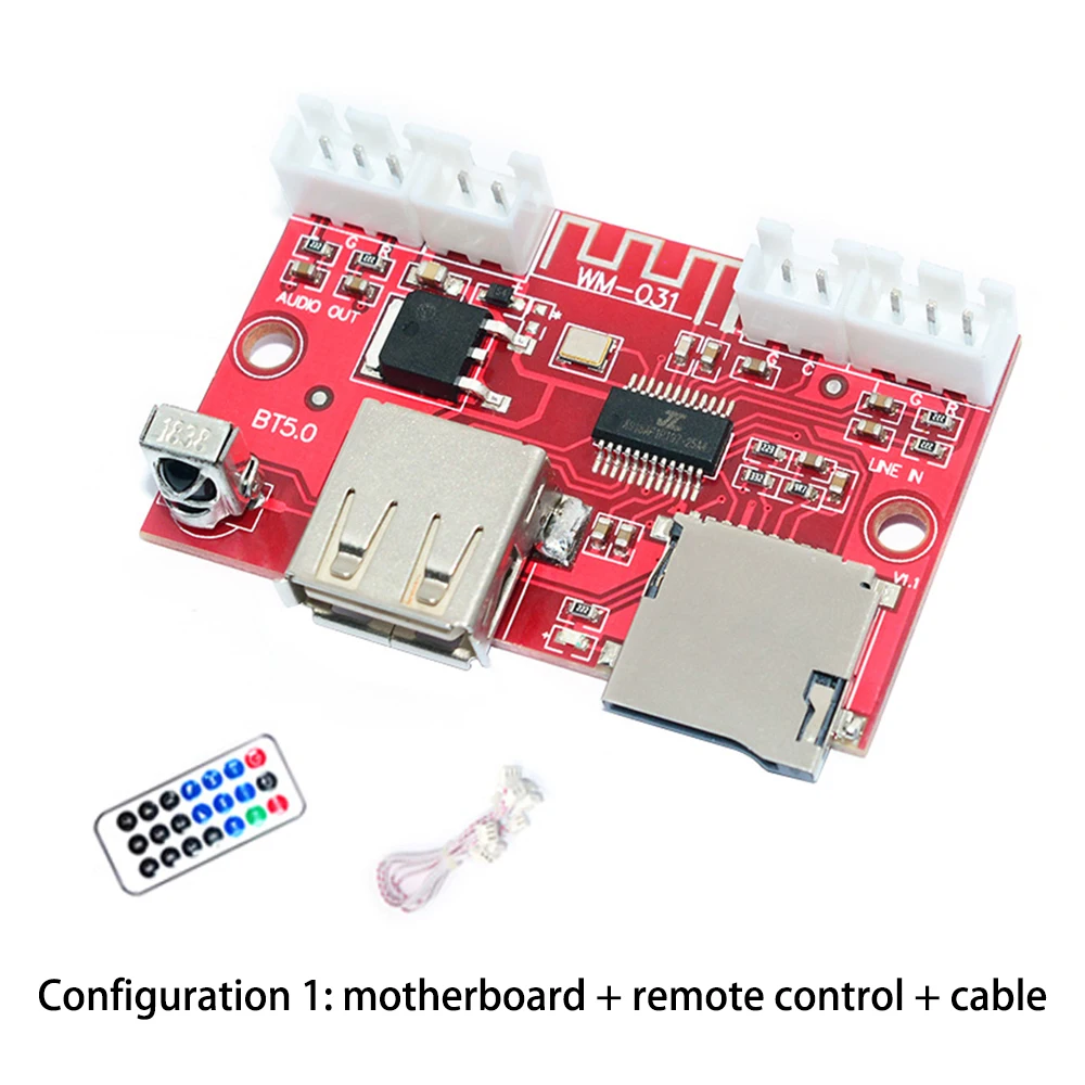 

DC5-24V Bluetooth 5.0 Decoder Board U-Disk MP3 Decoding Module WAV FLAC Remote Control for Amplifier Board / Car Audio