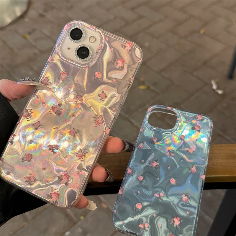

Rose Y2K Cute Phone Case for Iphone 11 12 13 14 15 Pro Max Soft Shockproof Protective Back Cover