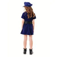 Costumes de jeu de rôle de Police pour filles, uniforme de ceinture d'officier féminin, spectacle de fête de carnaval, jouets de Police d'halloween, cadeaux 4