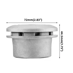 Premium Aluminum Grass Trimmer Head with Nylon Cutting Lines - Silver (Strimmer head)