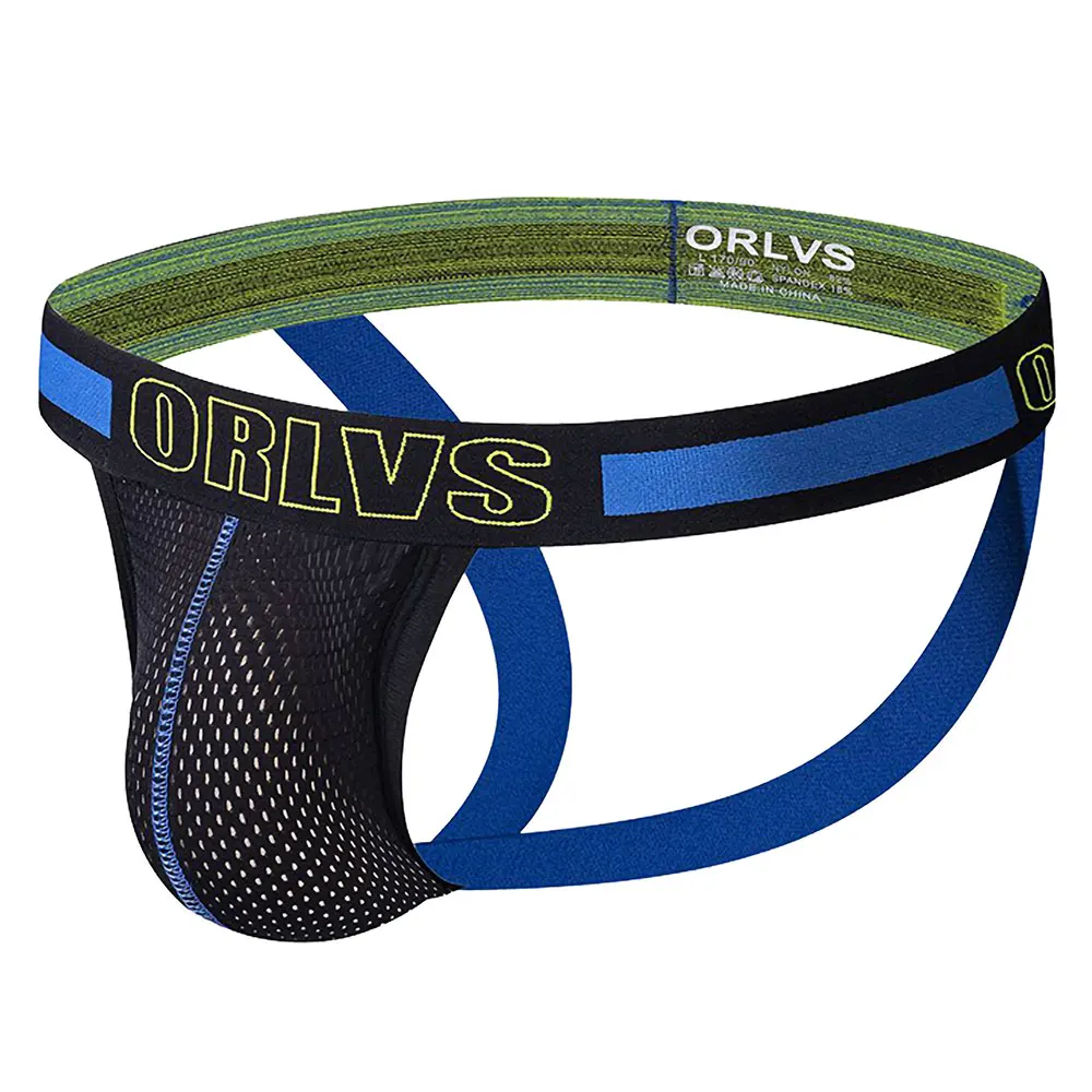 Male Underwear Male Lingerie Jockstrap Athletic Supporters for Men Jock Strap Male Sport Underwear Mesh Breathable Panties Sexy Gay Thong Slip Pouch G String