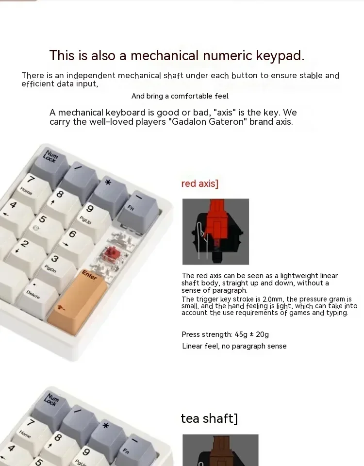 Tastierino Numerico Cablato USB - 34 Tasti, Sottile E Portatile Per Laptop E Ufficio - Foto 5