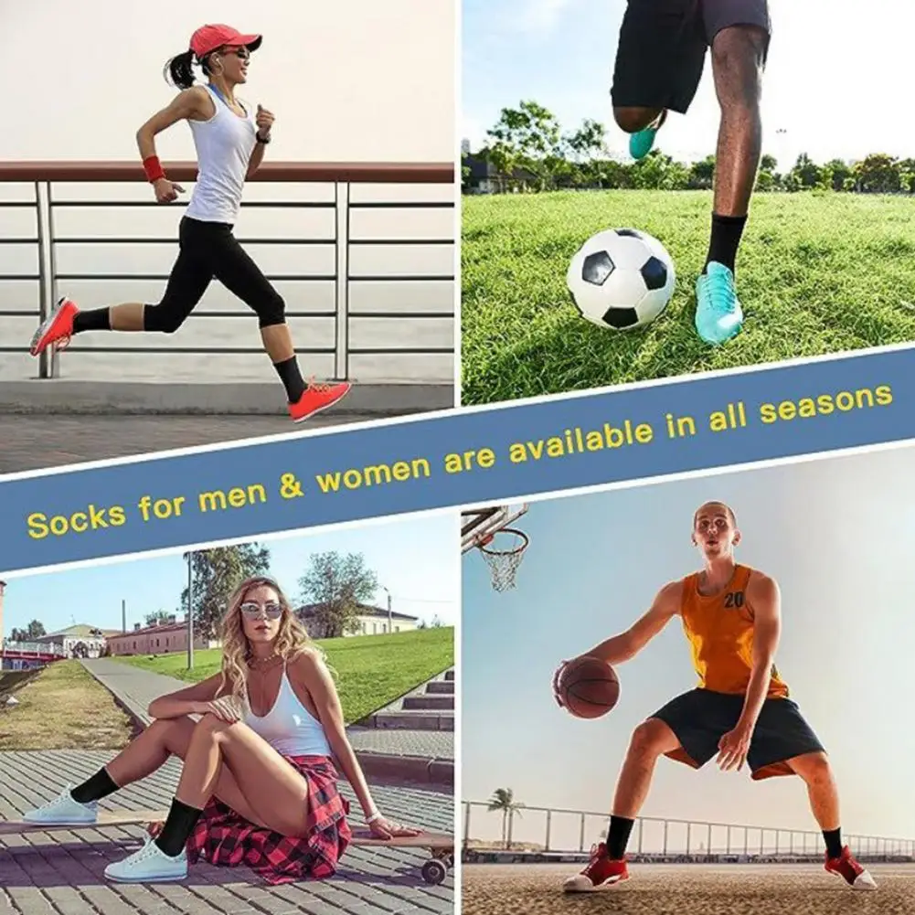 

Stretchy Socks Soft Warm Winter Fall Socks High Elasticity Anti-slip Breathable Moisture-wicking Unisex Business Socks Soft