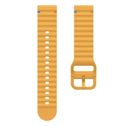 Breathable Sport Silicone Band - 18mm/22mm Adjustable Strap for 22mm--Watch X2 (Orange)